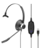 Micro-Casque Monaural UC Connexion USB-A  avec Fonctions Cordon USB A-LX