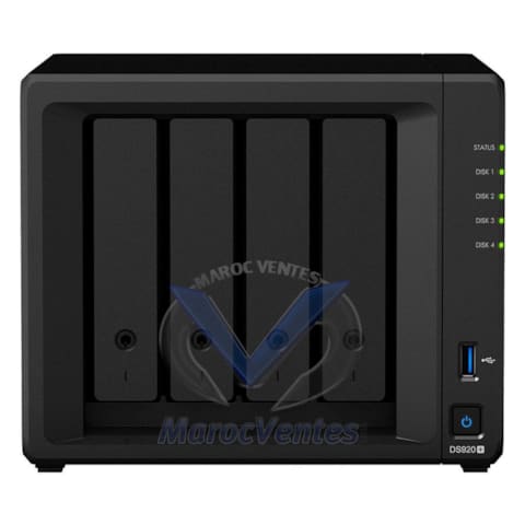 Serveur NAS 4 baies 4 Go de RAM DDR4 Intel Celeron J4125 DS920+