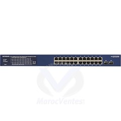 Smart Switch Web Manageable Pro PoE+ 24 Ports Gigabit 2 Ports SFP (380 w) Géré L2/L3/L4 GS724TPP