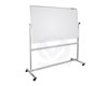TABLEAU BLANC MOBILE DOUBLE FACE OVALE 120X200CM GTO TDS1220