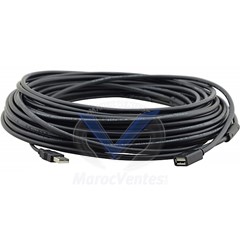 CÂBLE D'EXTENSION ACTIVE USB 2.0 A(M) À A(F) - 15 MÈTRES