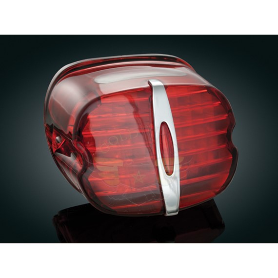 DELUXE LED TAILLIGHT, RED, WITH LIC LITE-DELUXE LED TAILLIGHT, RED, WITH LIC LITE