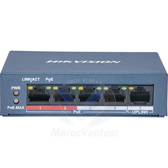 HIKVISION 5 Ports switch 10/100 POE 12M DS-3E0105P-E/M(B)