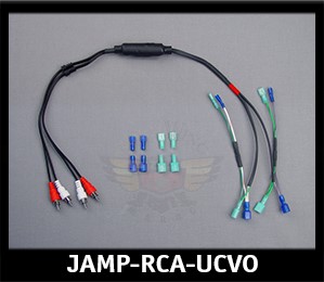J&M AMP HARN 06-13 HARLEY CVO ULTRA TO RCA INPUT JAMP-RCA-UCVO