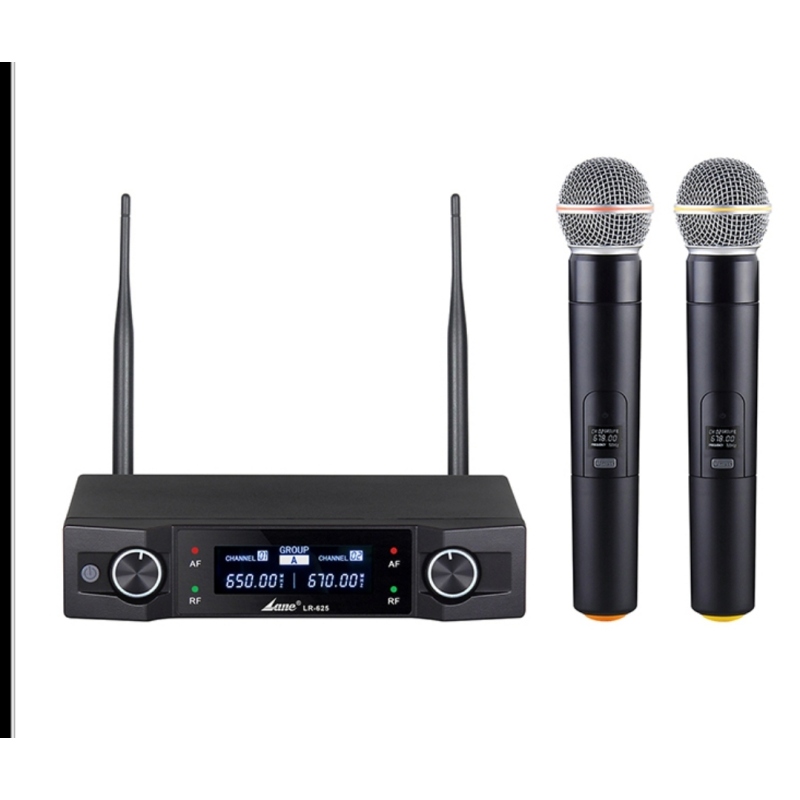 Kit Double Micro Baladeur à Main Sans Fil UHF Lane BETA PV-602