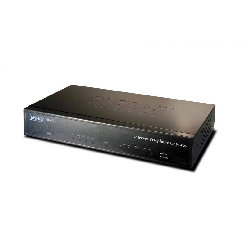 4-Port H.323/S1P VoIP Gateway(4*FXO) VIP-480FO