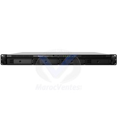 RackStation Serveur NAS 4 Baies Rack 1U 8 Go Ram Alimentation Redondante