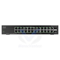 Switch 24 x 10/100/1000 + 2 x SFP Gigabit combiné non géré