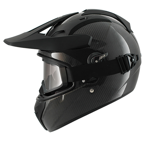 Casque intégral avec écranVision panoramique + goggles EXPLORE R