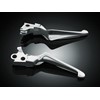 BOSS BLADES LEVIERS CHROMEE -  96-UP W/CABLE CLUTCH