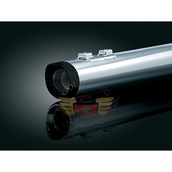 CRUSHER MUFFLERS, BLACK TIP SLIP STREAM-CRUSHER MUFFLERS, BLACK TIP SLIP STREAM