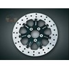 HEATHEN PLAT. CONTRAST REAR ROTOR,  08- 09 FLH MODELS