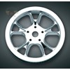 GASSER CHROME REAR BELT SPROCKET,  04- 06 FLH MODELS