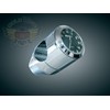 MARLIN S BULLET BILLET CLOCK, 1  WHITE, EL BACK-LIT
