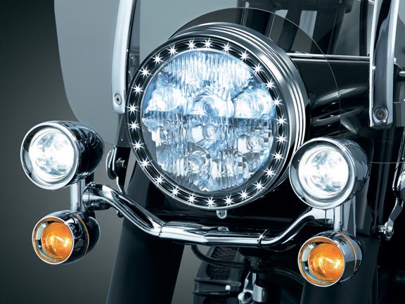 L.E.D. HALO HEADLIGHT TRIM RING - FLST
